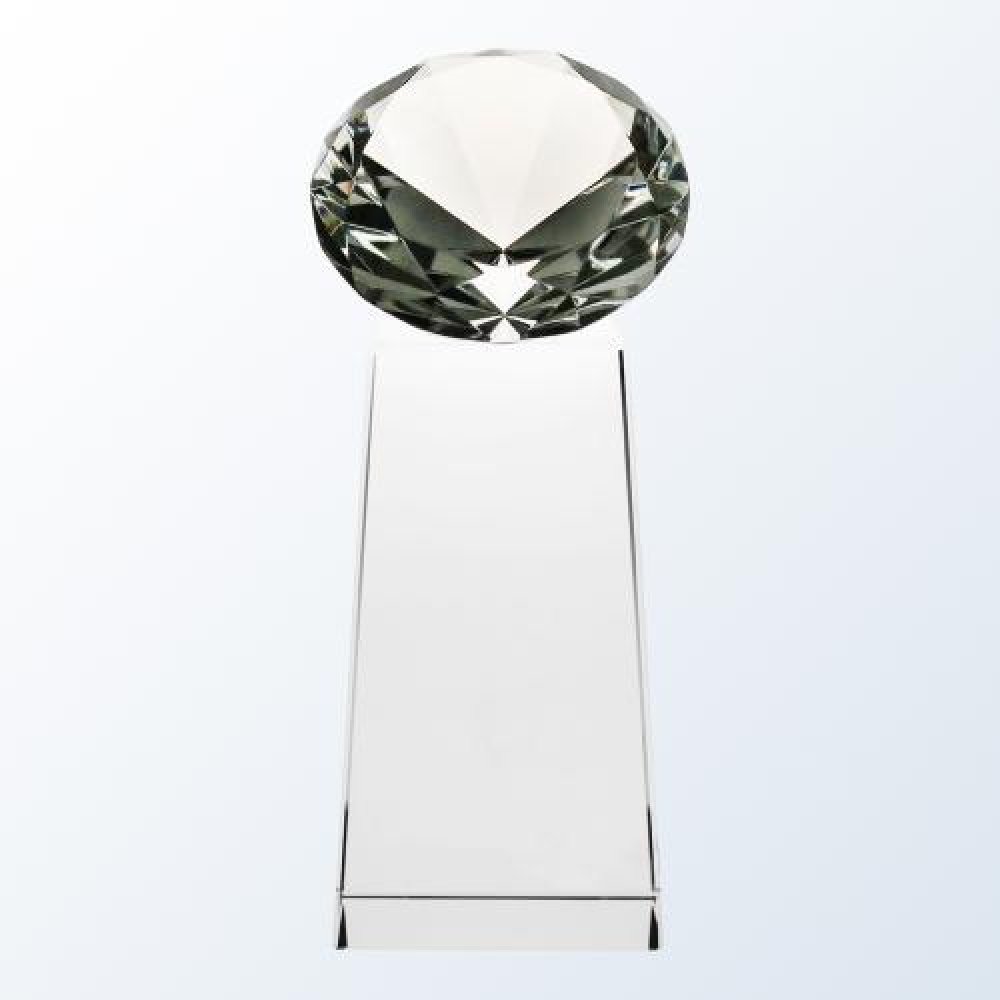 Clear Diamond Slant — 7-1/4"H x 3"W x 2-1/8"D