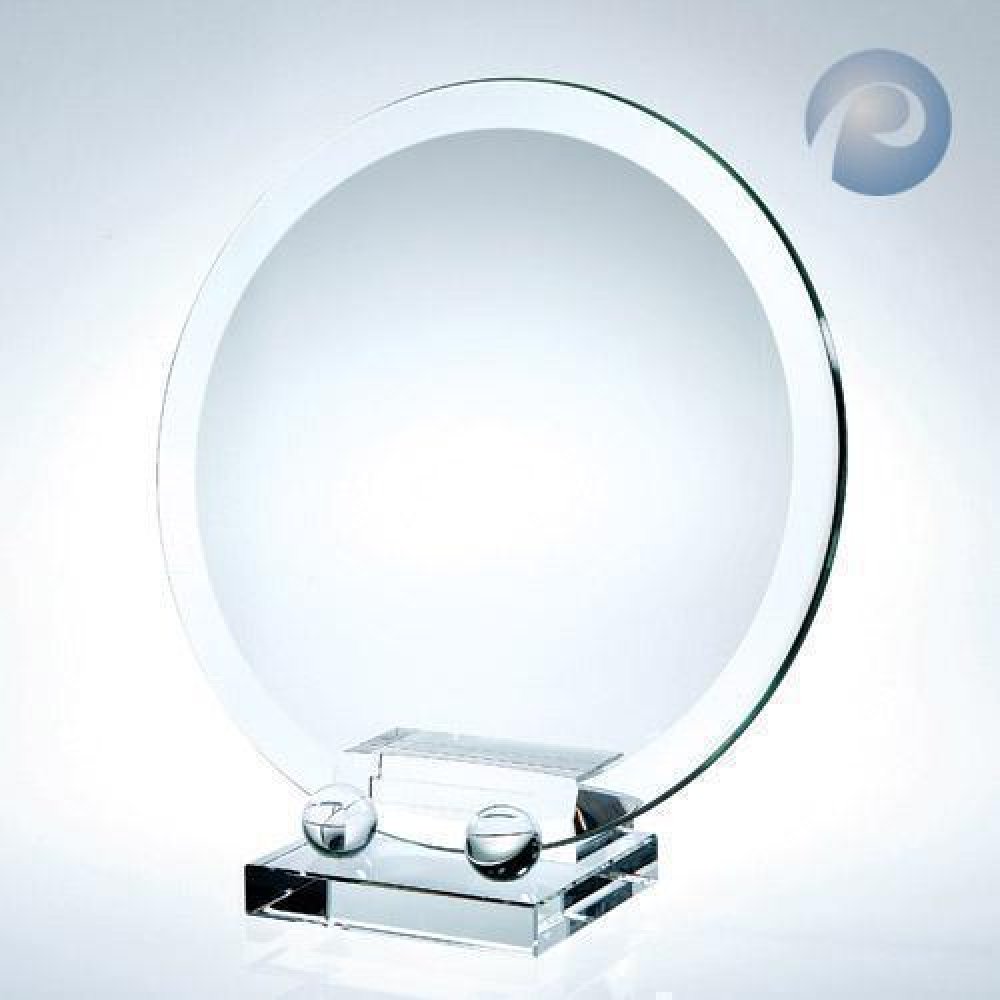 Beveled Round Plate — 14-3/4"H x 14"W x 5"D