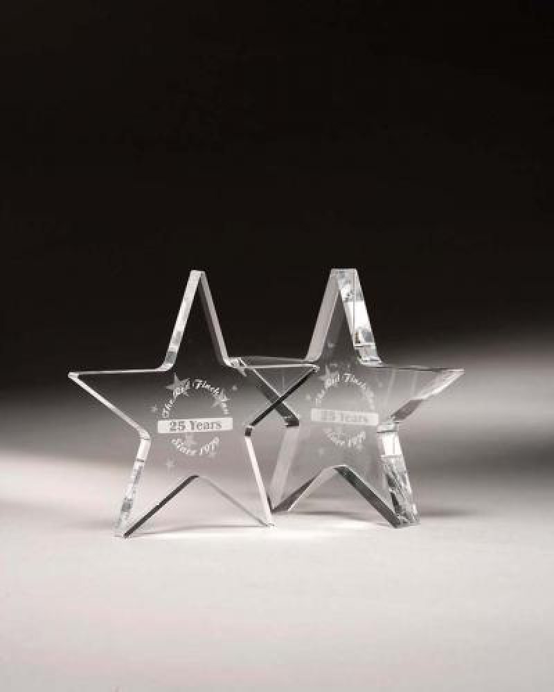 Paperweight Star — 7" T X 3/4"