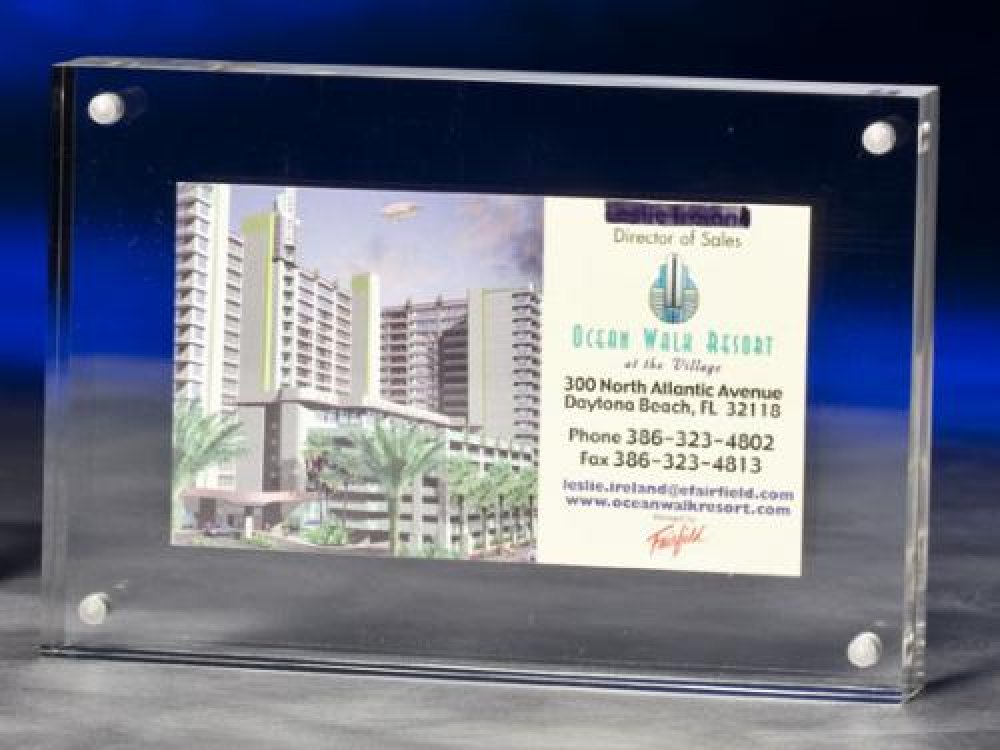 Magnetic Business Card Holder — 3 1/4" X 4 3/4"