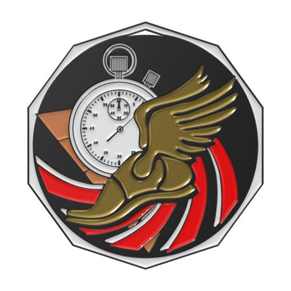 DCM Medal -Track — 2" - Black