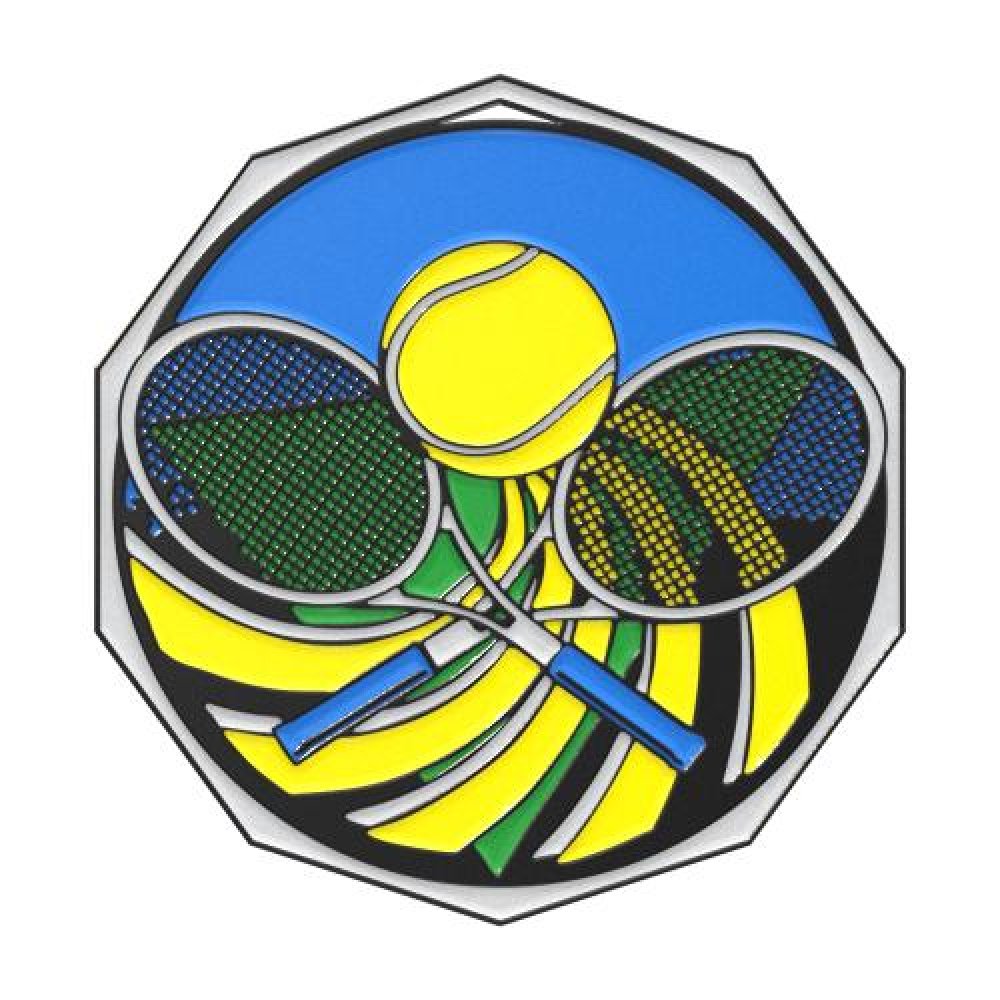 DCM Medal -Tennis — 2" - Black