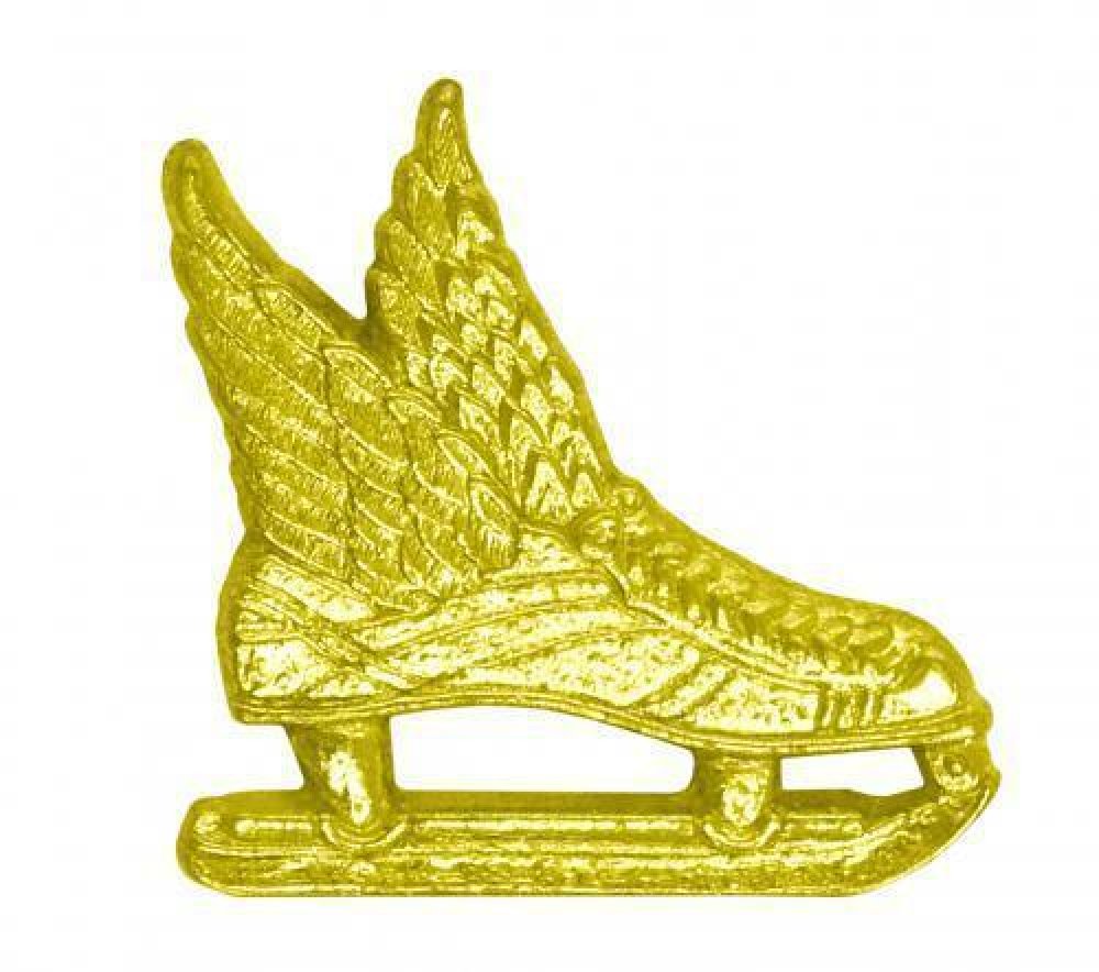 Winged Ice Skate Chenille Pin — Chenille Pin
