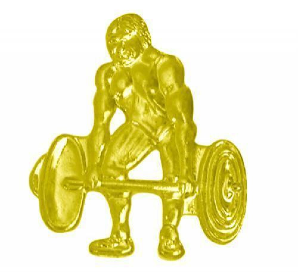 Weightlifter Chenille Pin — Chenille Pin