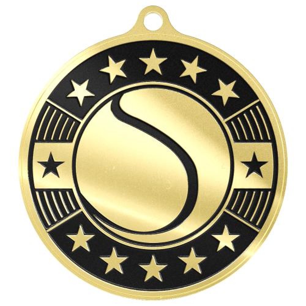 Simucast Medallion -Tennis — Bright Bronze