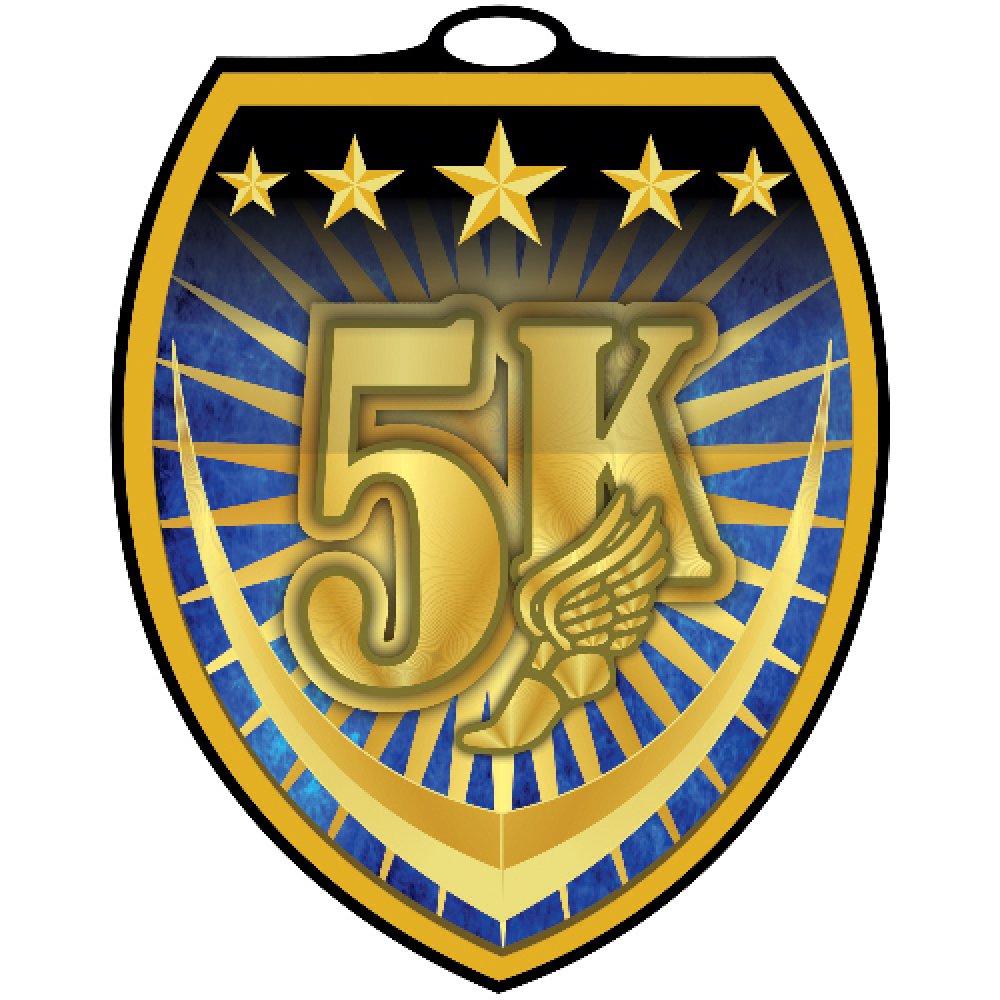 Vibraprint Shield Medallion -5K — 3" Vibraprint Shield 5K Medallion