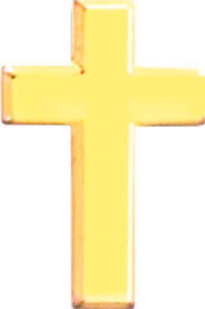 Cross — 7/8" - Gold
