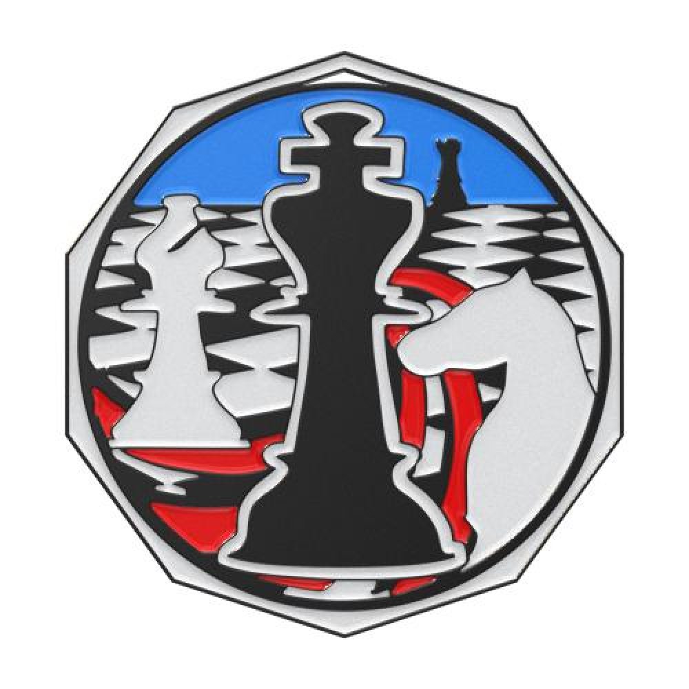 DCM Medal -Chess — 2" - Black
