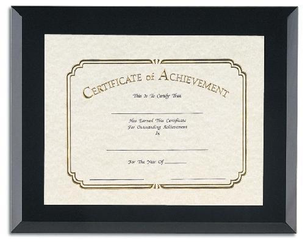 Star Black Certificate Frame — 11" wide x 14" tall