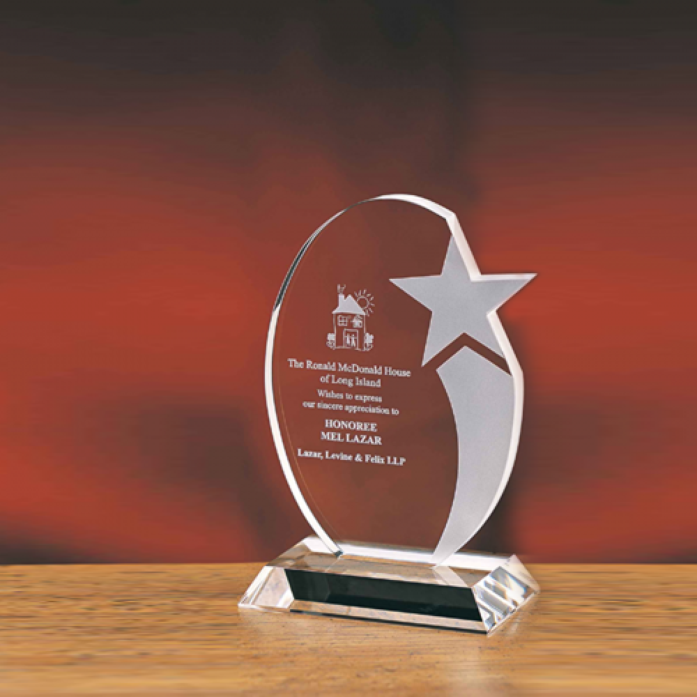 Oval Star — 5" wide x 7" tall
