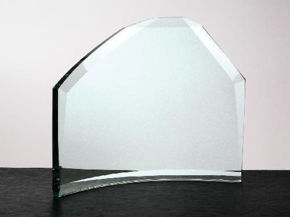Faceted Crescent — 12" wide x 9" high