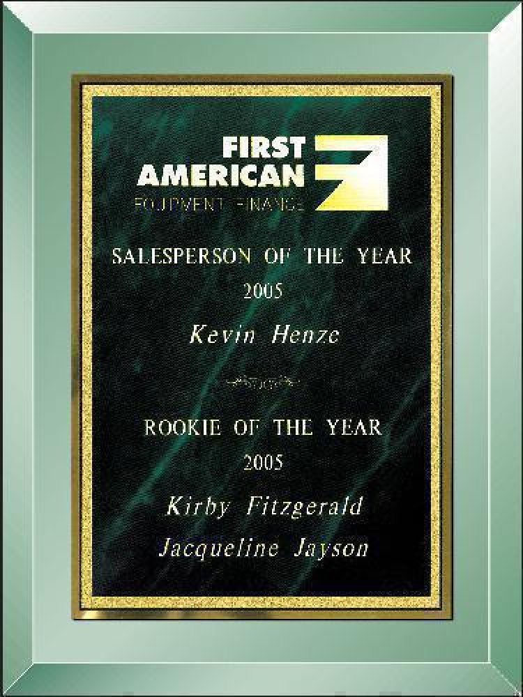 Emerald Mirror Plaque — 11" x 14"