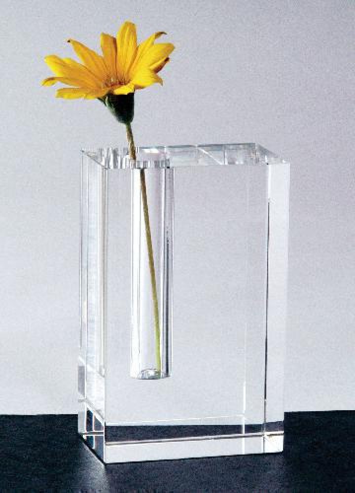 Bud Vase — 2 1/2" wide x 4" high x 1 1/2" thick