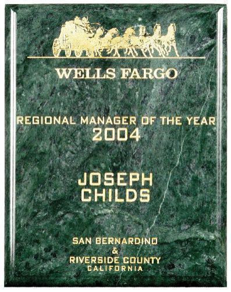 Green Marble Plaque — 11" x 14" x 3/8" thick