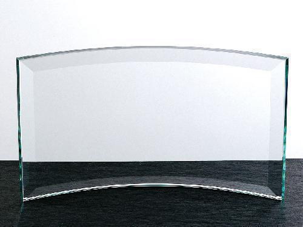 Curved Beveled — 10" wide x 8" high x 3/16"