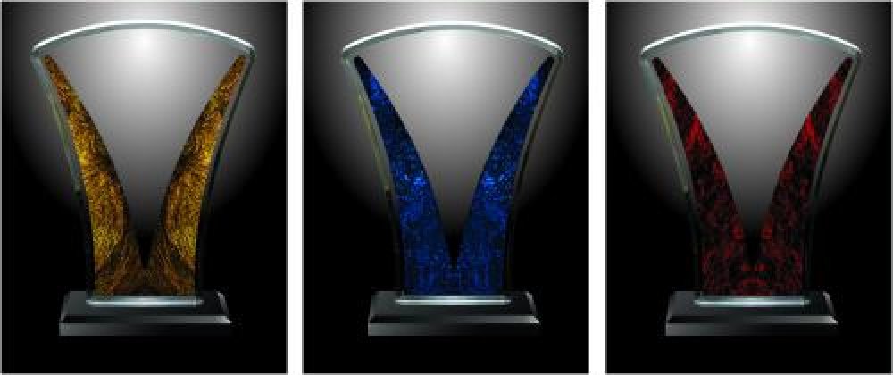 Victory Tower Award with Base — Victory Tower award with base 7 x 10 x 3/4 top printed with clear base