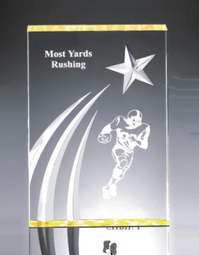 3 Dimensional Carved Shooting Star — 4" wide x 5" tall x 1" thick