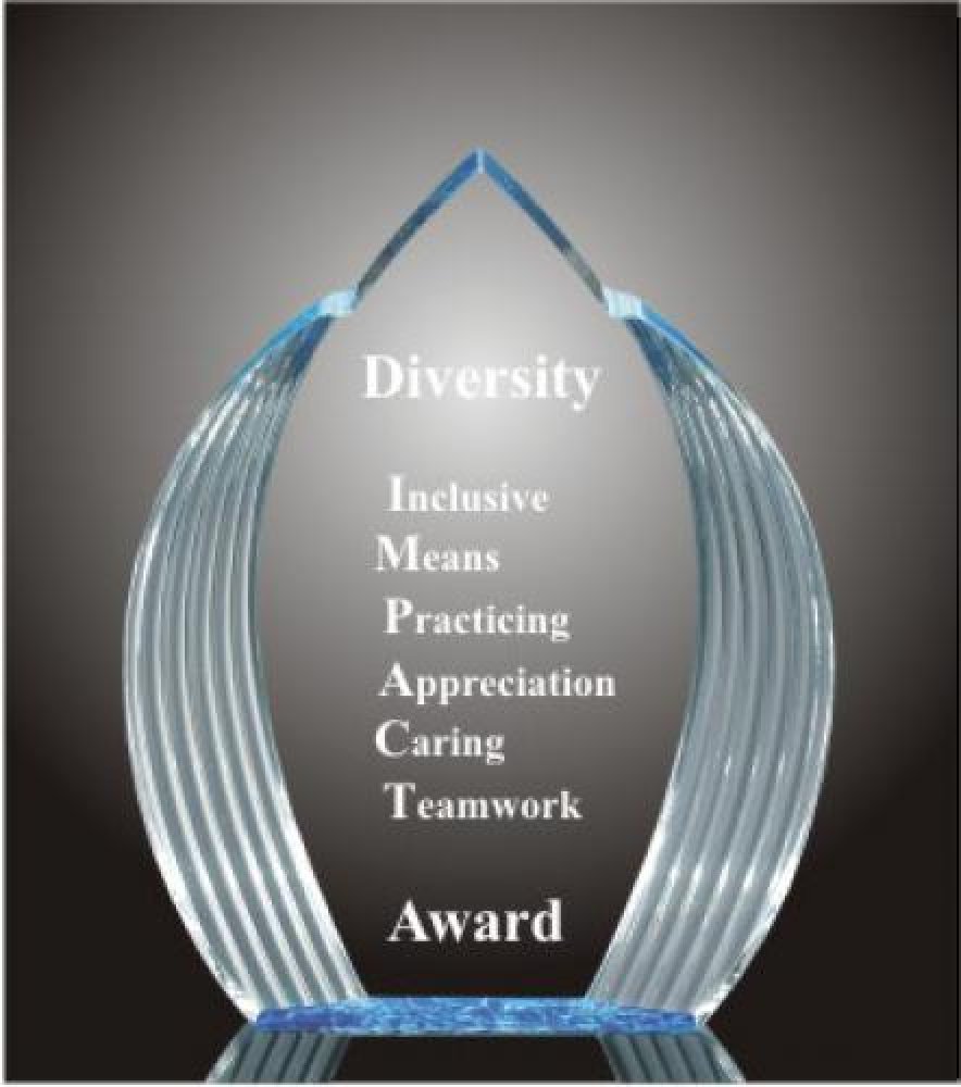 Elegance Acrylic Award — 7" wide x 8-3/4" tall x 1-1/4" thick