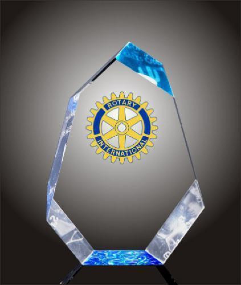 Ice Block Acrylic Award — 6" wide x 8-1/2" tall x 2" thick