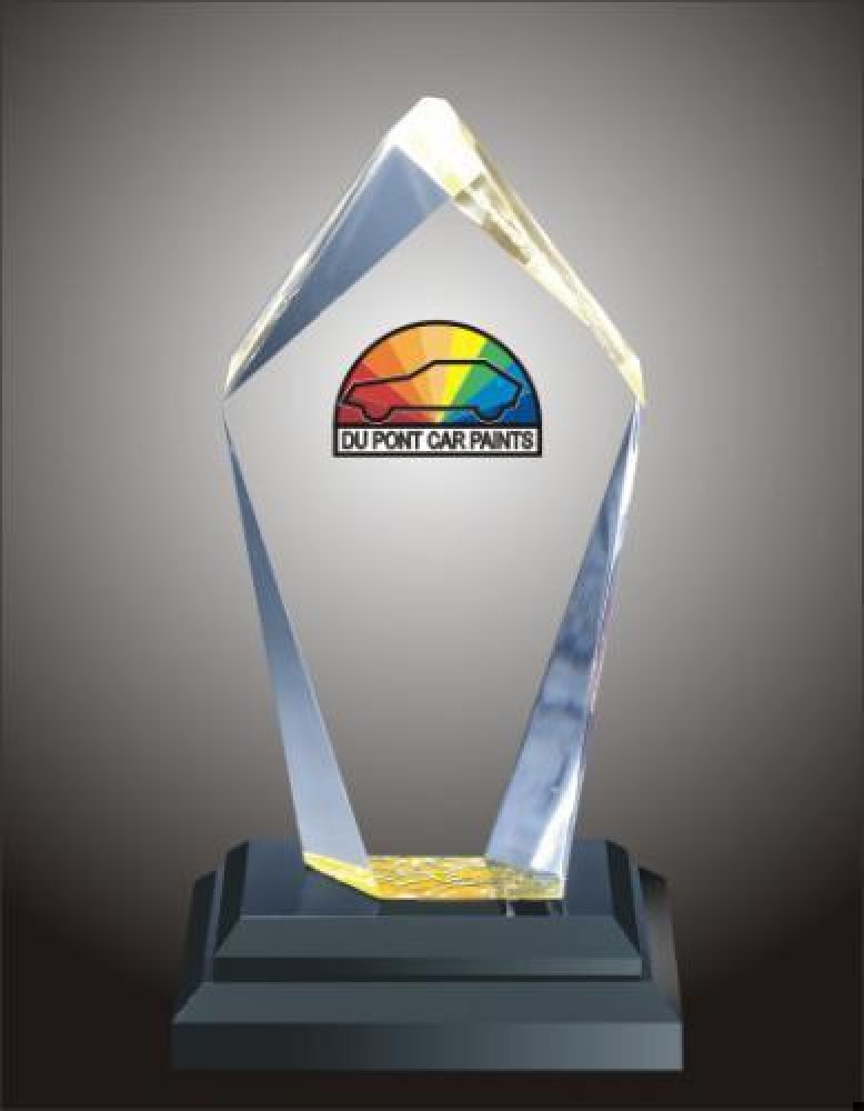Multi Faceted Block Acrylic Award — 5-3/4" wide x 11" tall x 2" thick
