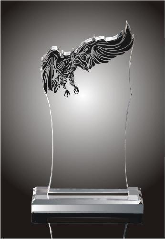 Tribal Eagle Acrylic Award — 6" x 10-1/4" x 2"