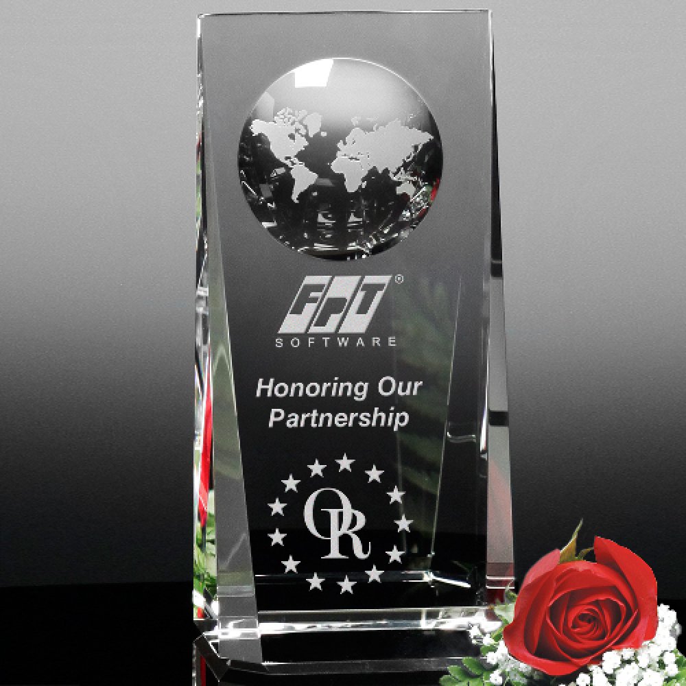 Westby Global Award — 3" W x 8" H x 2" D