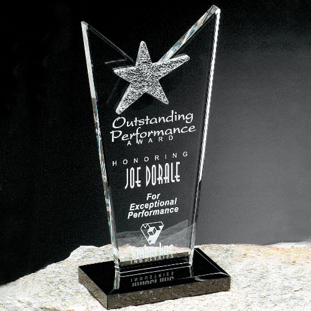 Mirage Award — 4" W x 8-1/2" H x 2-1/2" D