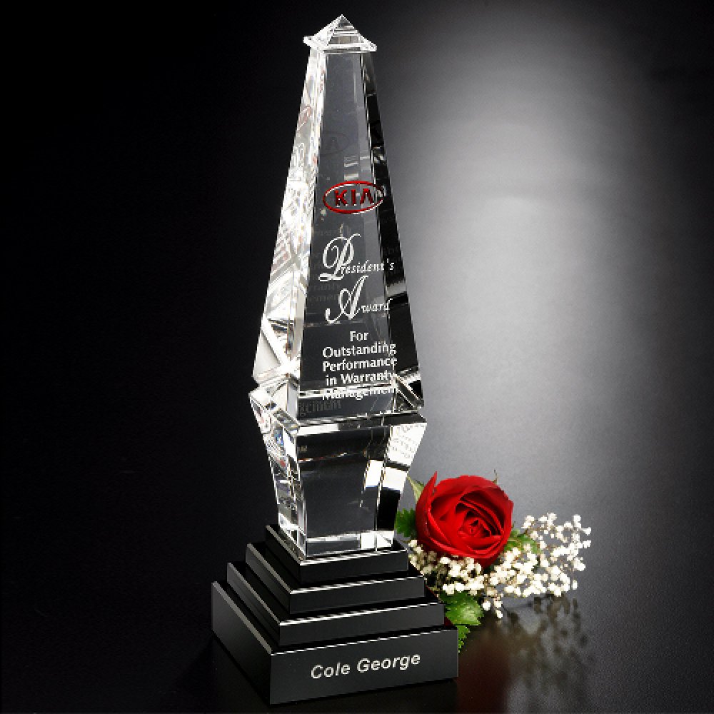 Epitome Award — 3-1/4" W x 10-1/2" H x 3-1/4" D