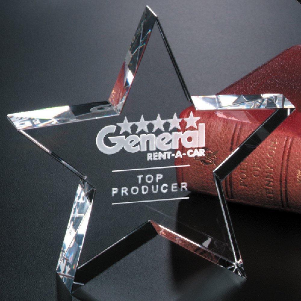 Tapered Star — 6" W x 6" H x 1" D