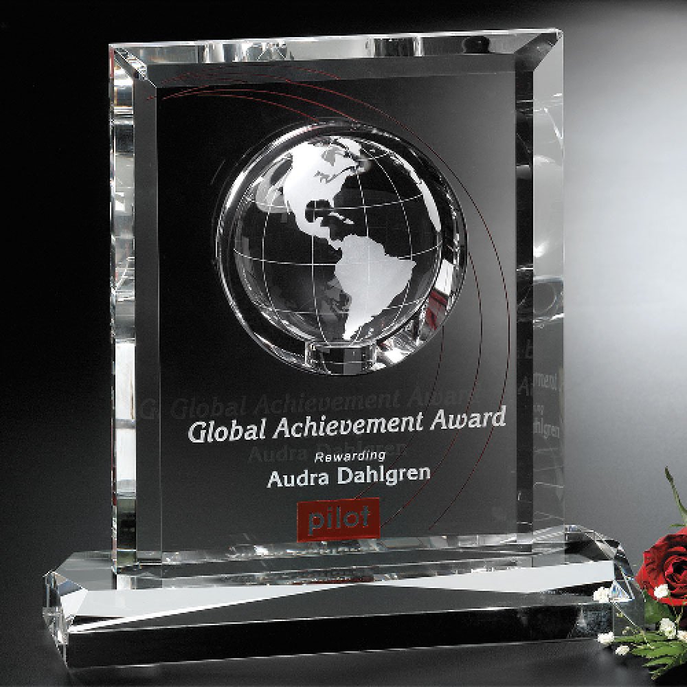 Columbus Global Award — 7" W x 7" H x 2" D