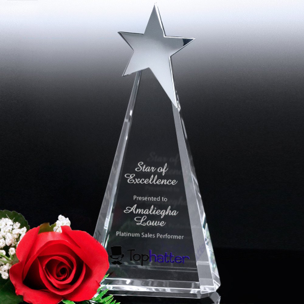 Capella Star — 4" W x 8-1/2" H x 1-3/4" D