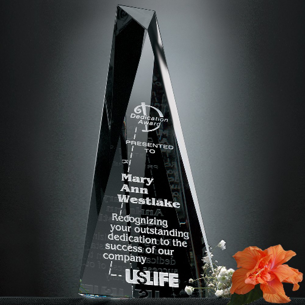 Serenity Award — 4-1/2" W x 12" H x 2-1/2" D