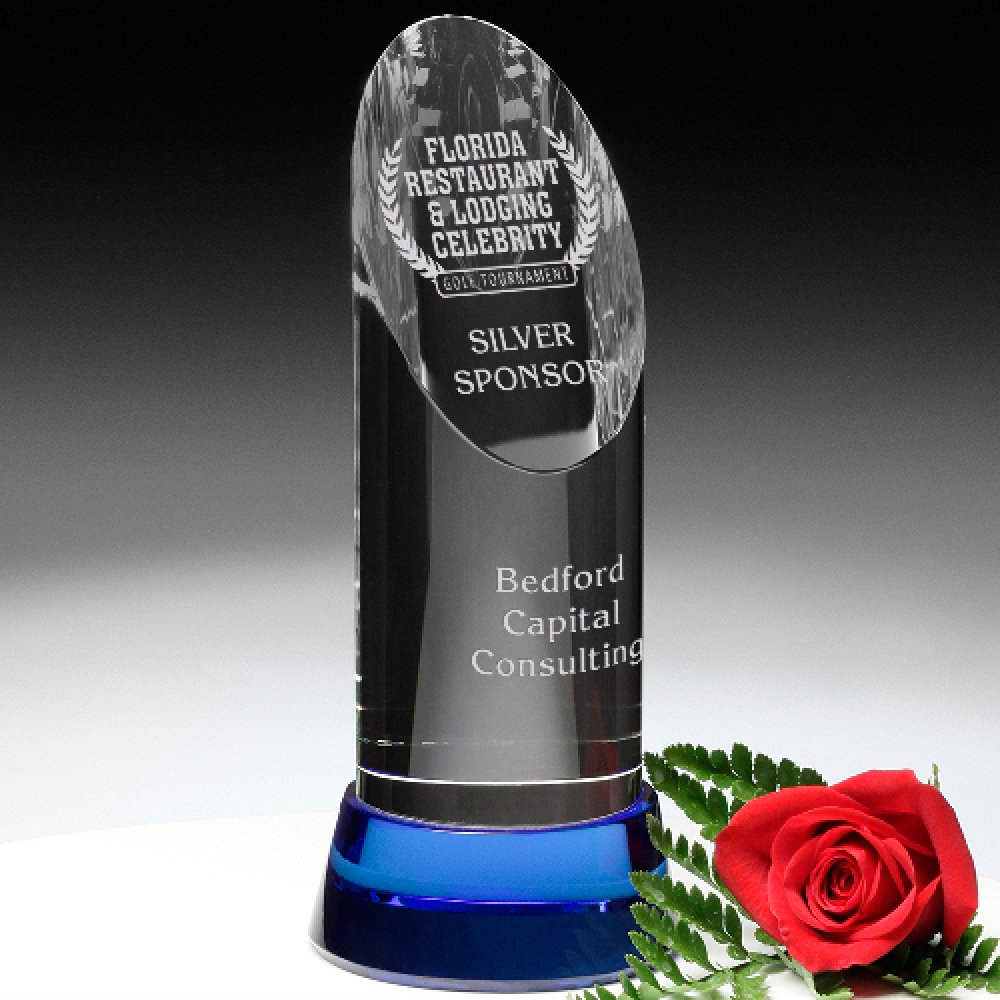 Vinton Indigo Award — 3-1/2" Dia. x 8" H