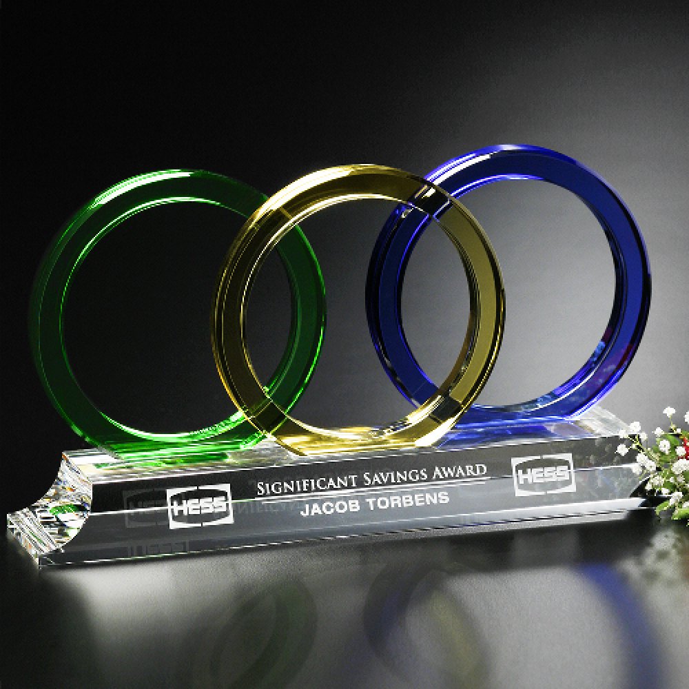 Trident Award — 7-1/2" W x 4" H x 2-1/2" D