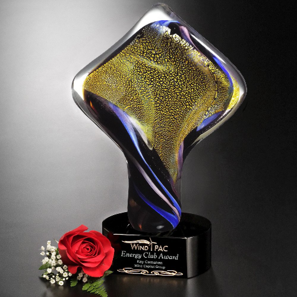 Golden Twist — 8" W x 11" H x 3" D
