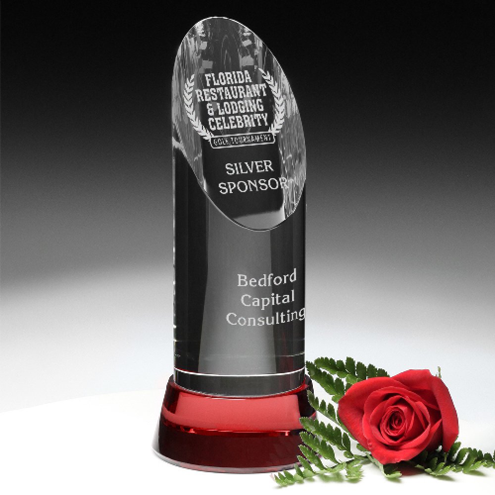 Vinton Ruby Award — 3-1/2" Dia. x 10" H