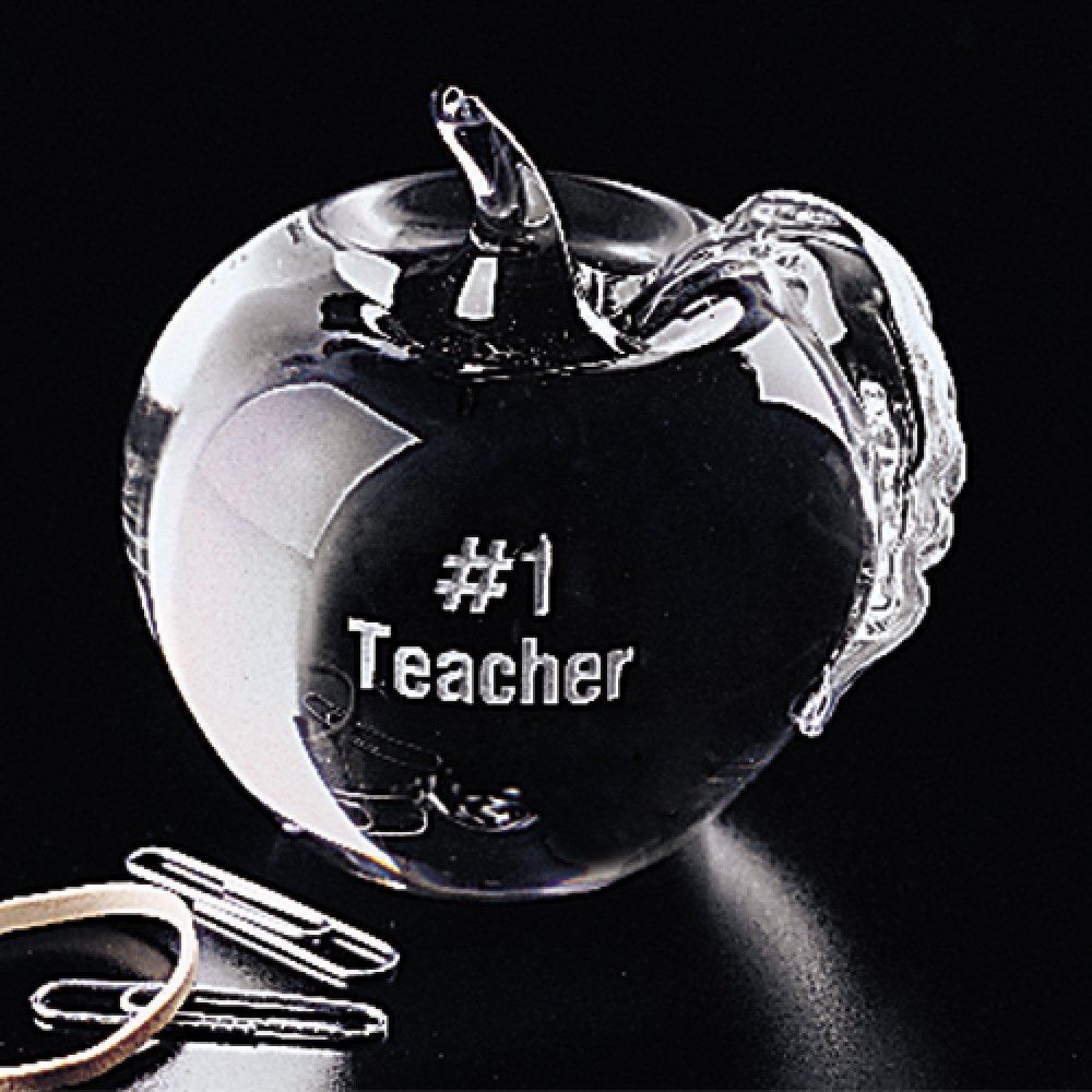 Apple Paperweight — 3" W x 3-1/4" H