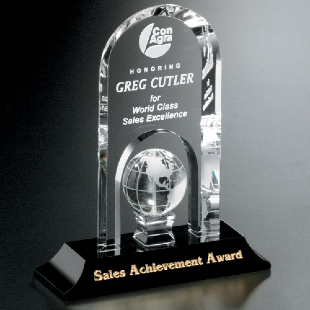 Springfield Global Award — 6-1/2" W x 8-1/2" H x 1-1/2" D