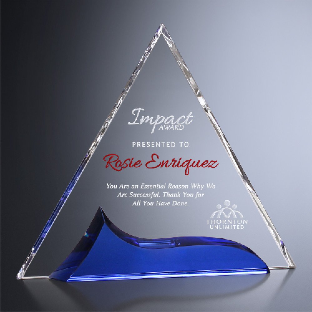 Gala Deluxe Triangle — 9-1/2" W x 8-1/2" H x 1-3/4" D