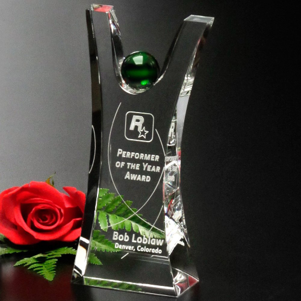 Triumphant Award — 4-3/4" W x 10" H x 2-1/8" D