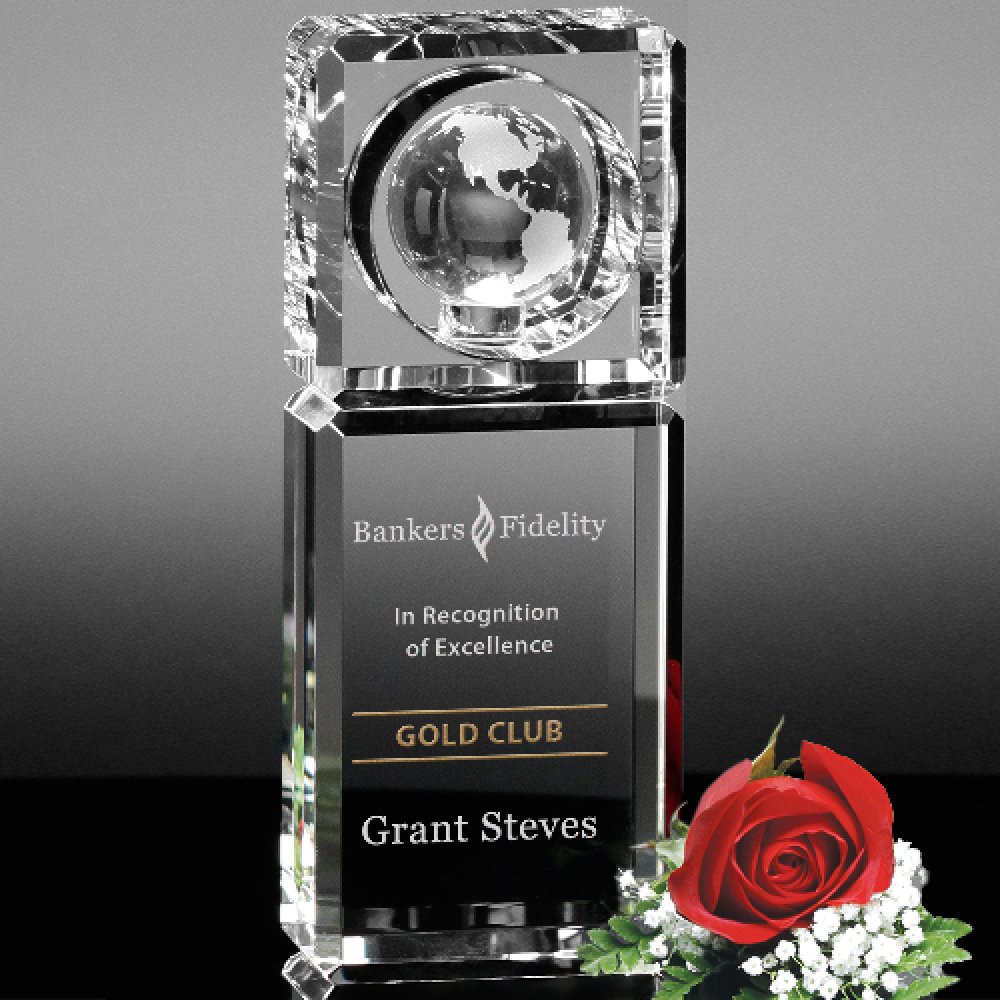 Kilmer Global Award — 2-3/4" W x 8-1/2" H x 1-1/2" D