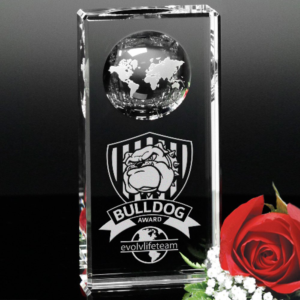 Kendall Global Award — 3" W x 6" H x 1" D