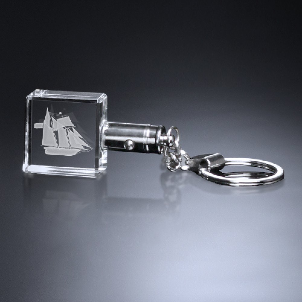 Lighted Keychain — 5" W x 3/4" H x 1/2" D