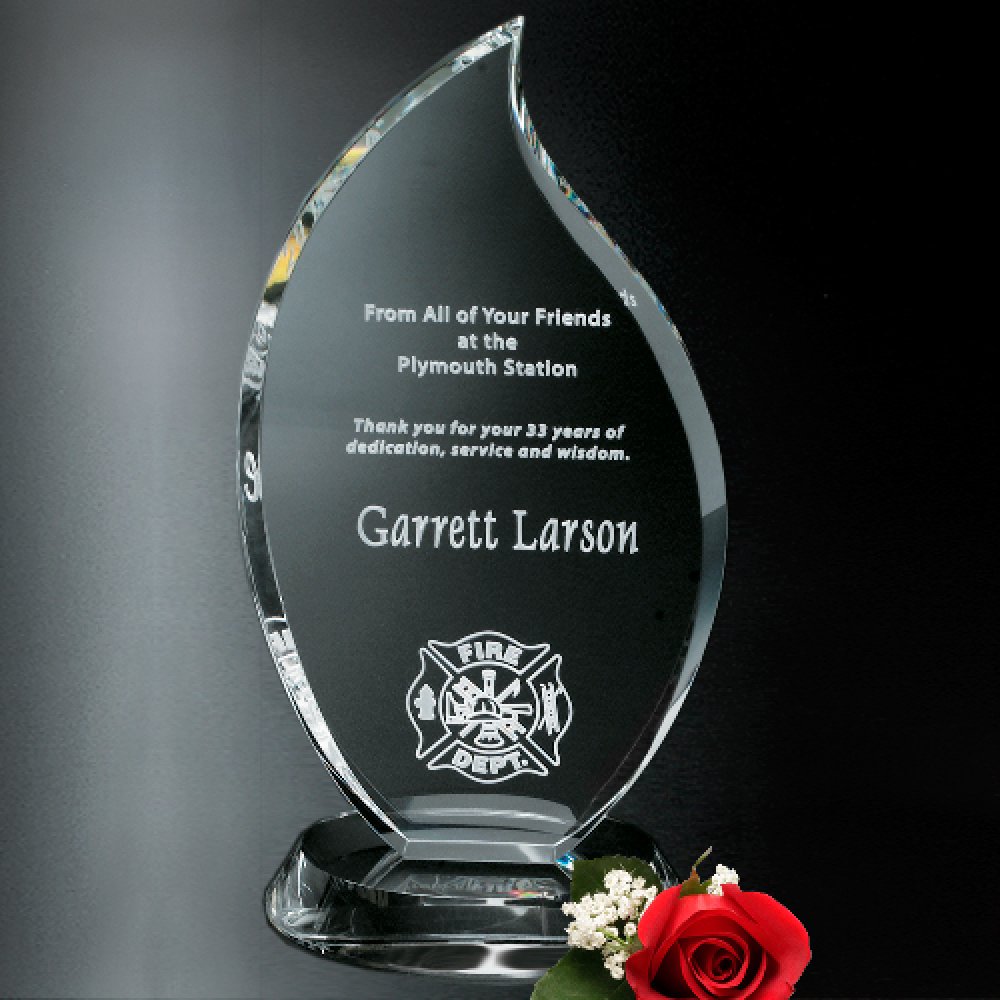 Flame Award — 5" W x 11" H x 3-1/2" D