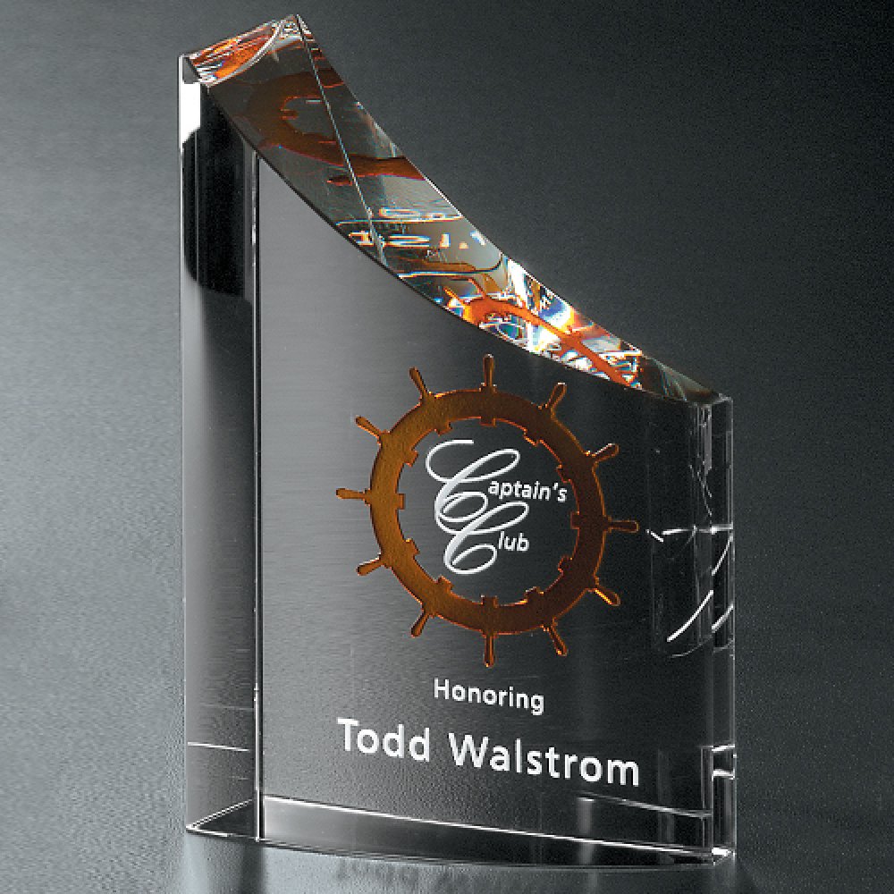 Pacifico Award — 4" W x 6" H x 1-3/4" D