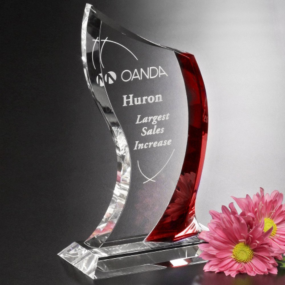 Potomac Ruby Award — 5-1/4" W x 8" H x 3" D