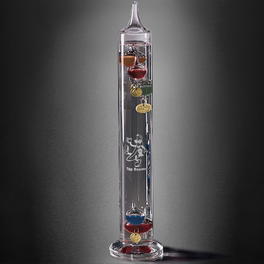Galileo Thermometer — 3" Dia. x 17" H