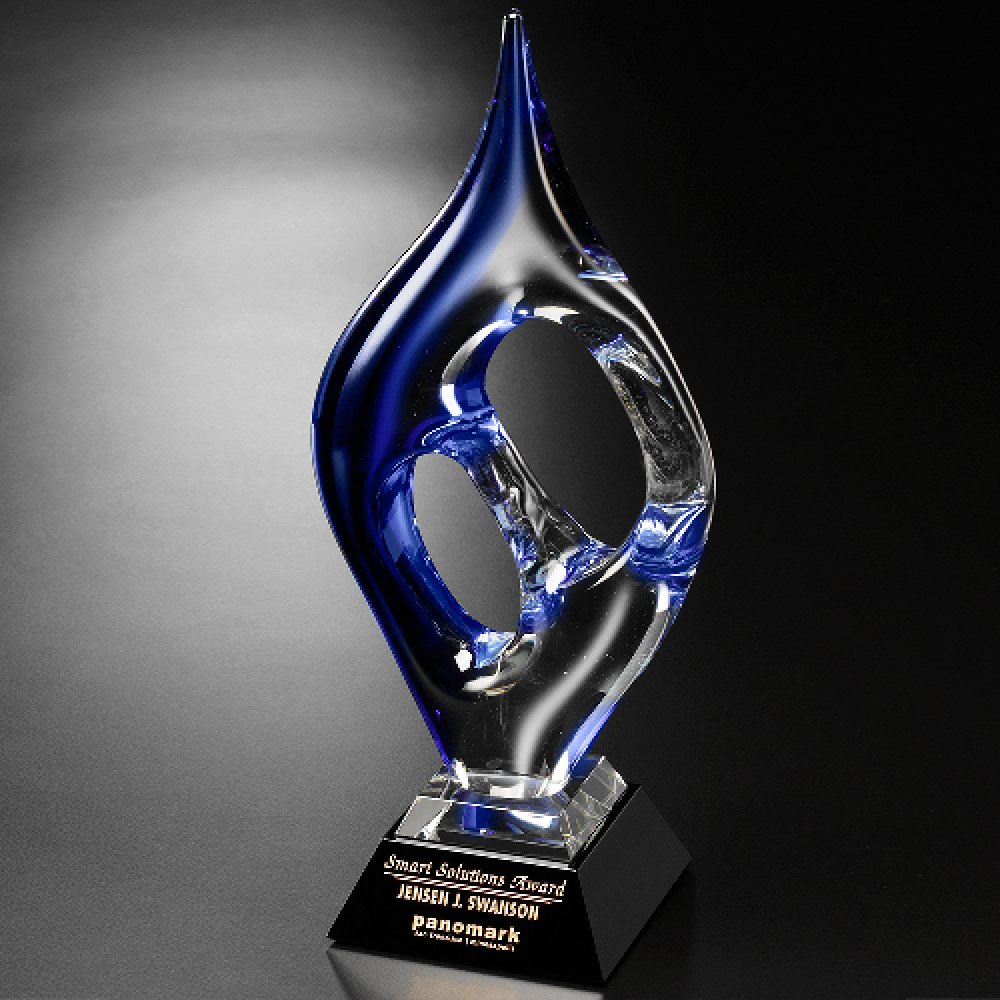 Geo Award — 6-1/4" W x 17-1/2" H x 6-1/4" D