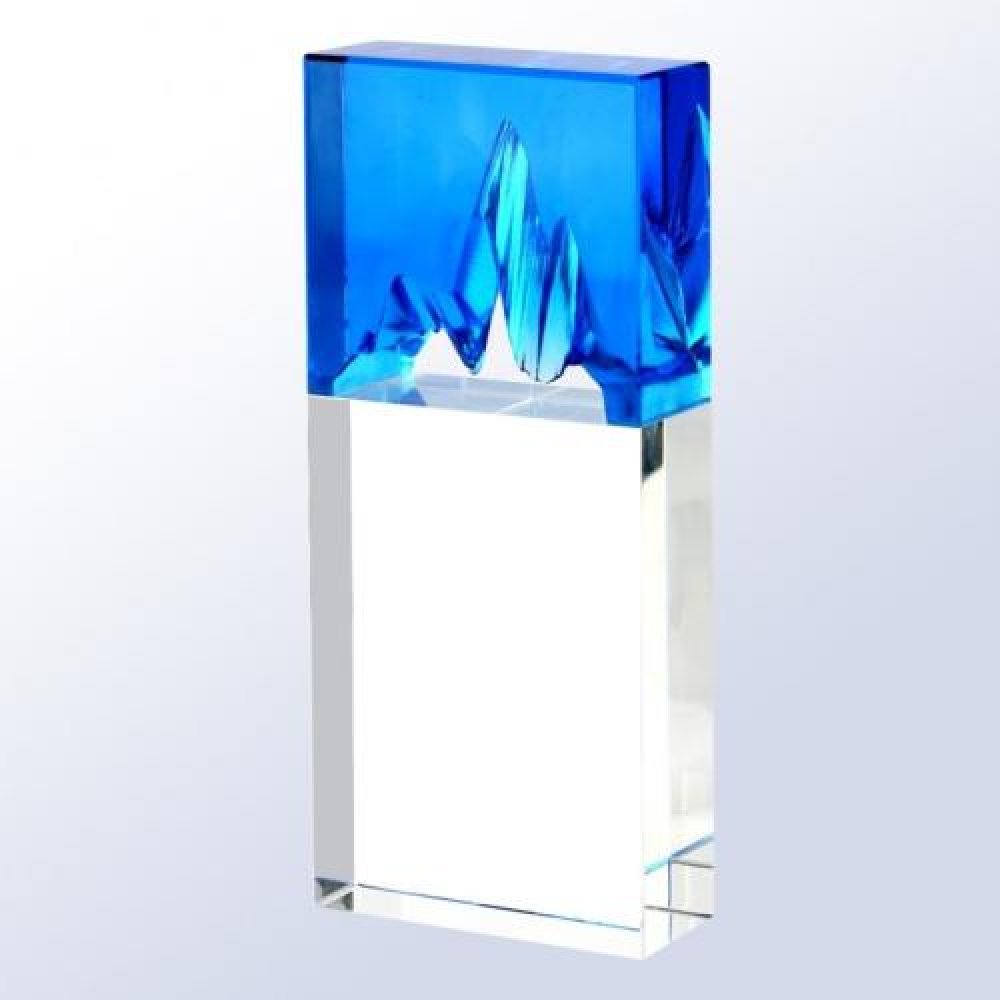 Ice Cap - Clear Base — 7-5/8'H x 3-1/4'W x 1-3/8'D