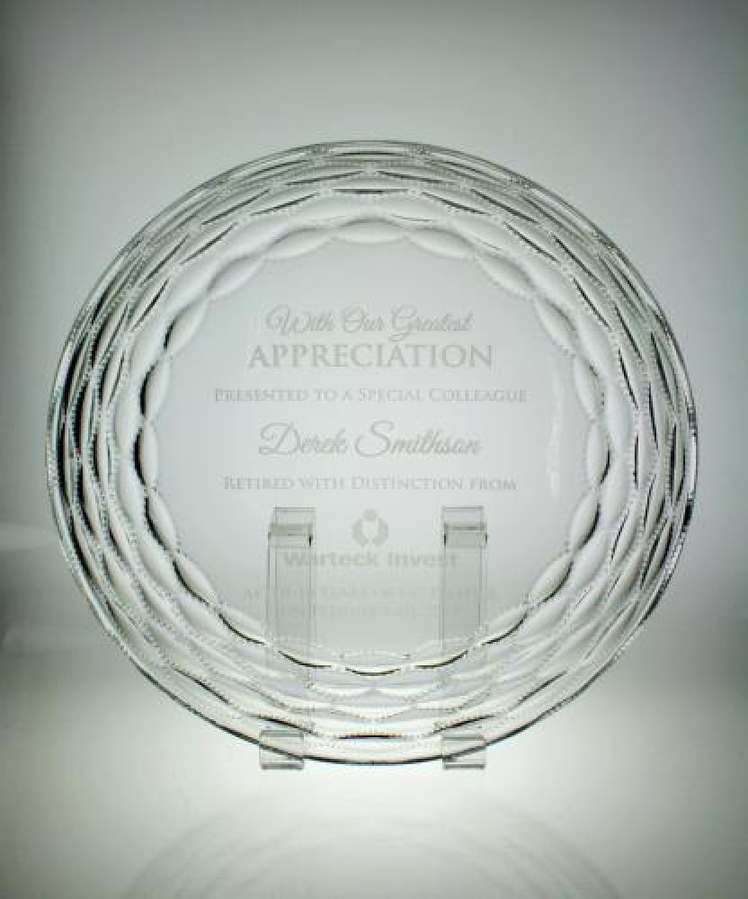 Camellia Plate — 9" diameter x 4mm thick